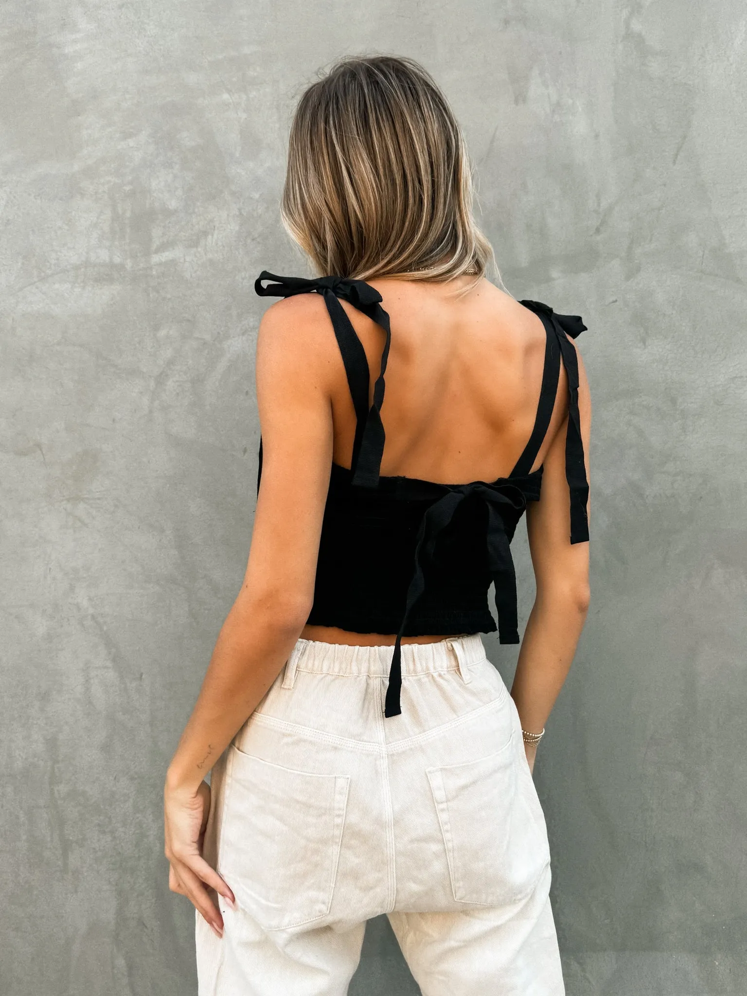 All for You Smocked Top in Black