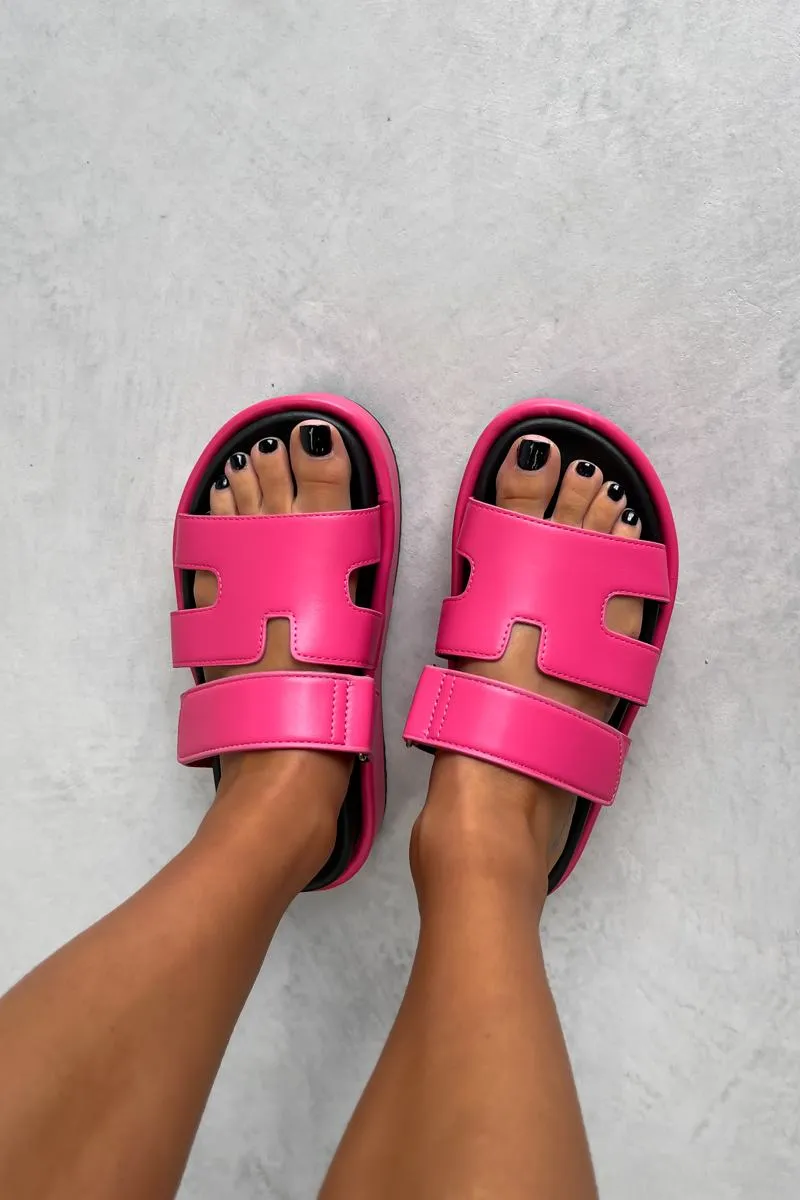 AMARI Chunky Gladiator Strap Sandal - Pink