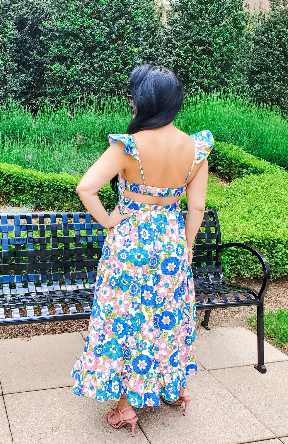 Bold Colorful Floral Maxi Dress