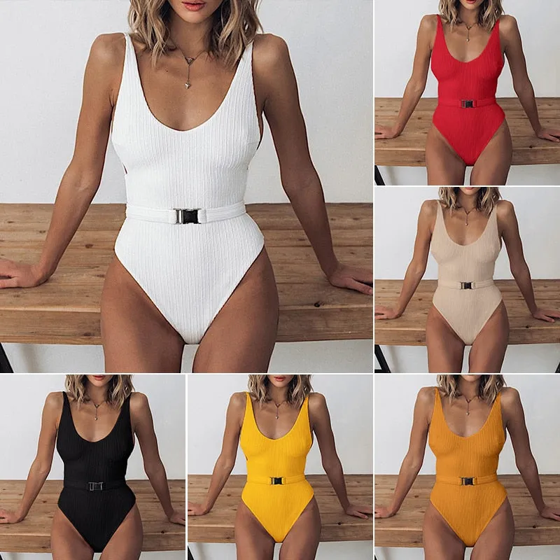 Buckled One Piece Swimsuit - Multiple colours & styles