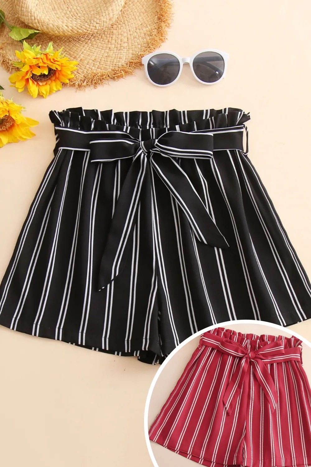 Casual Friday Striped Shorts
