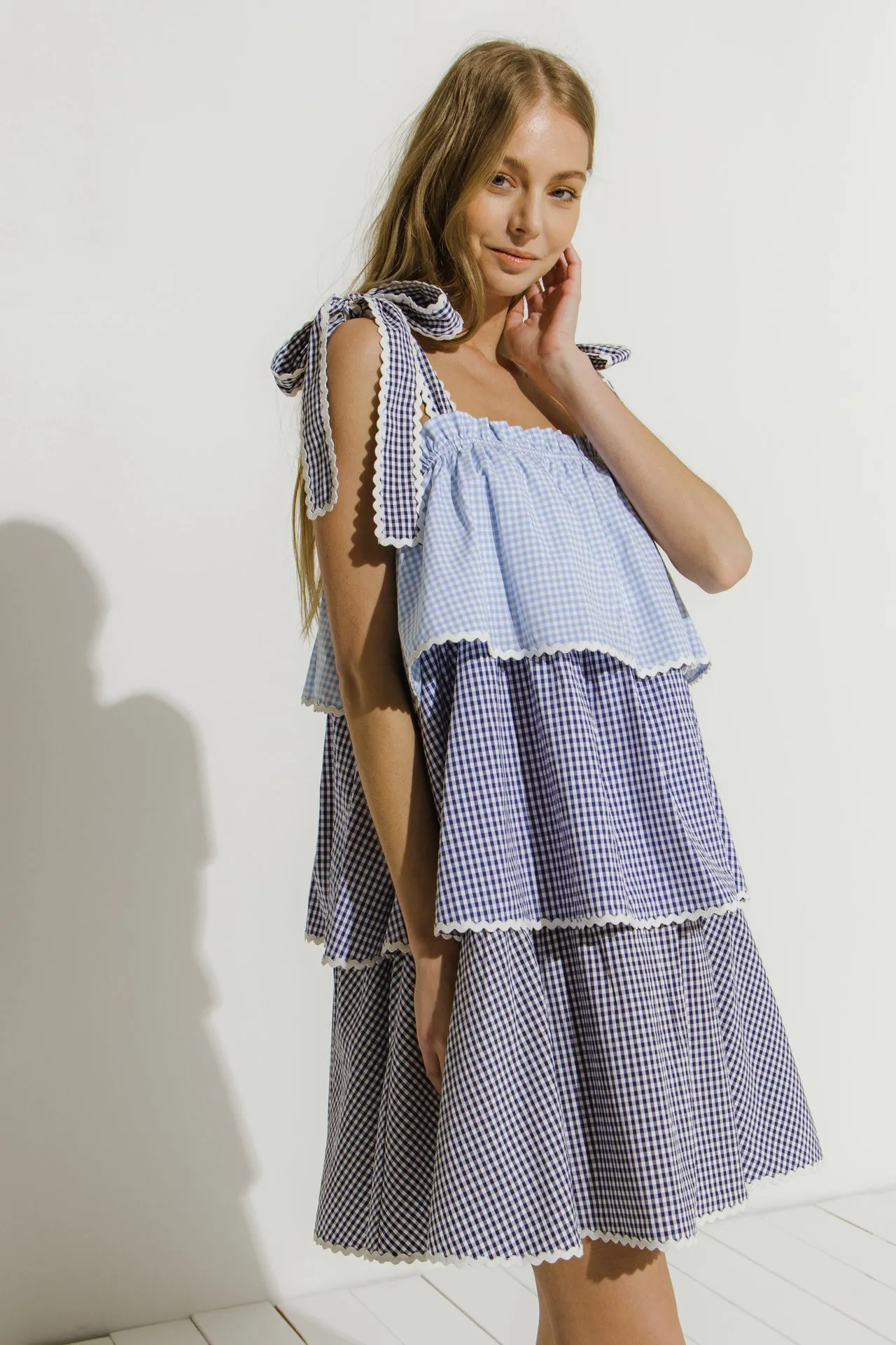 Colorblock Tiered Dress