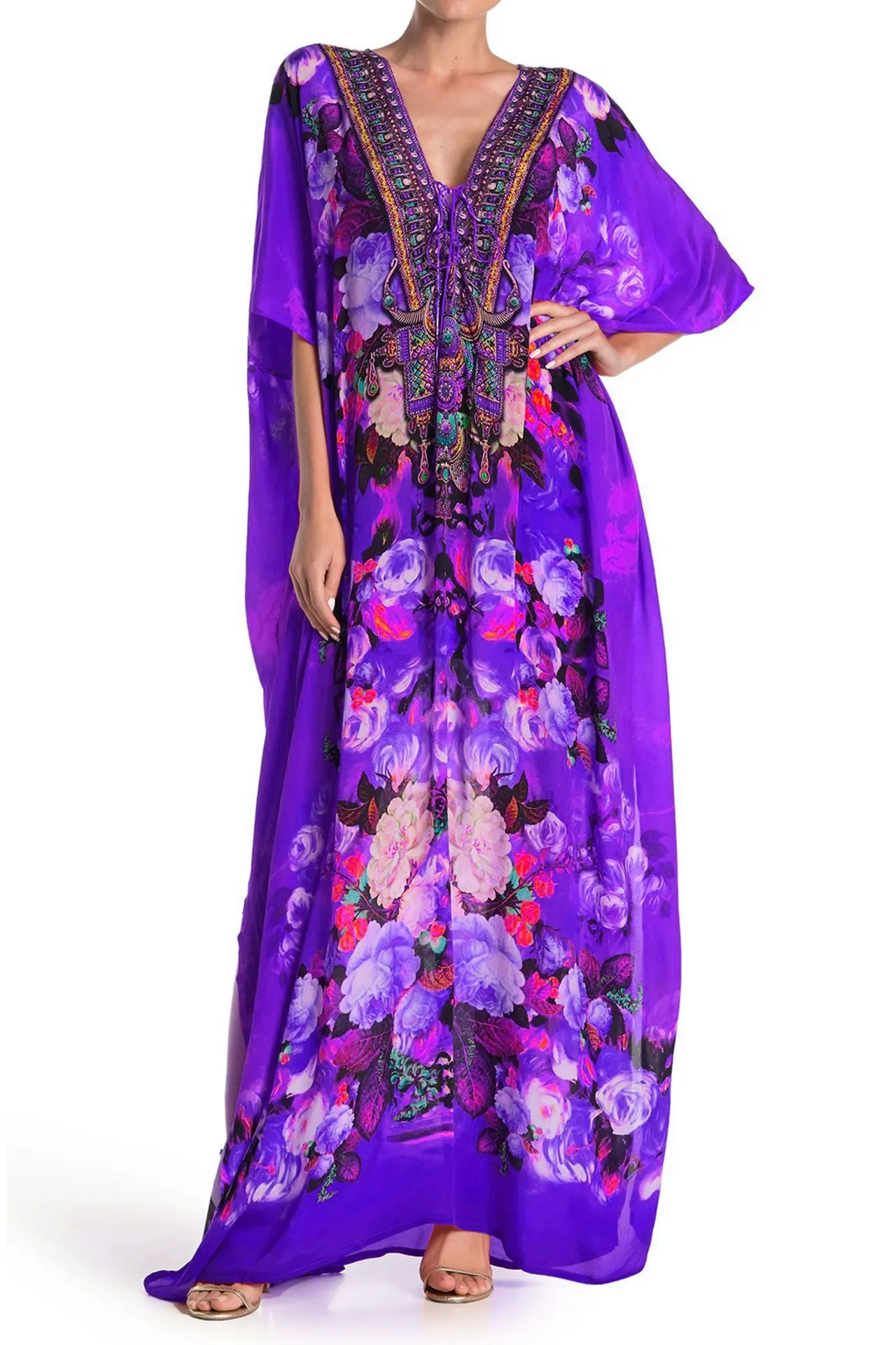 Designer Kaftan Dresses Floral
