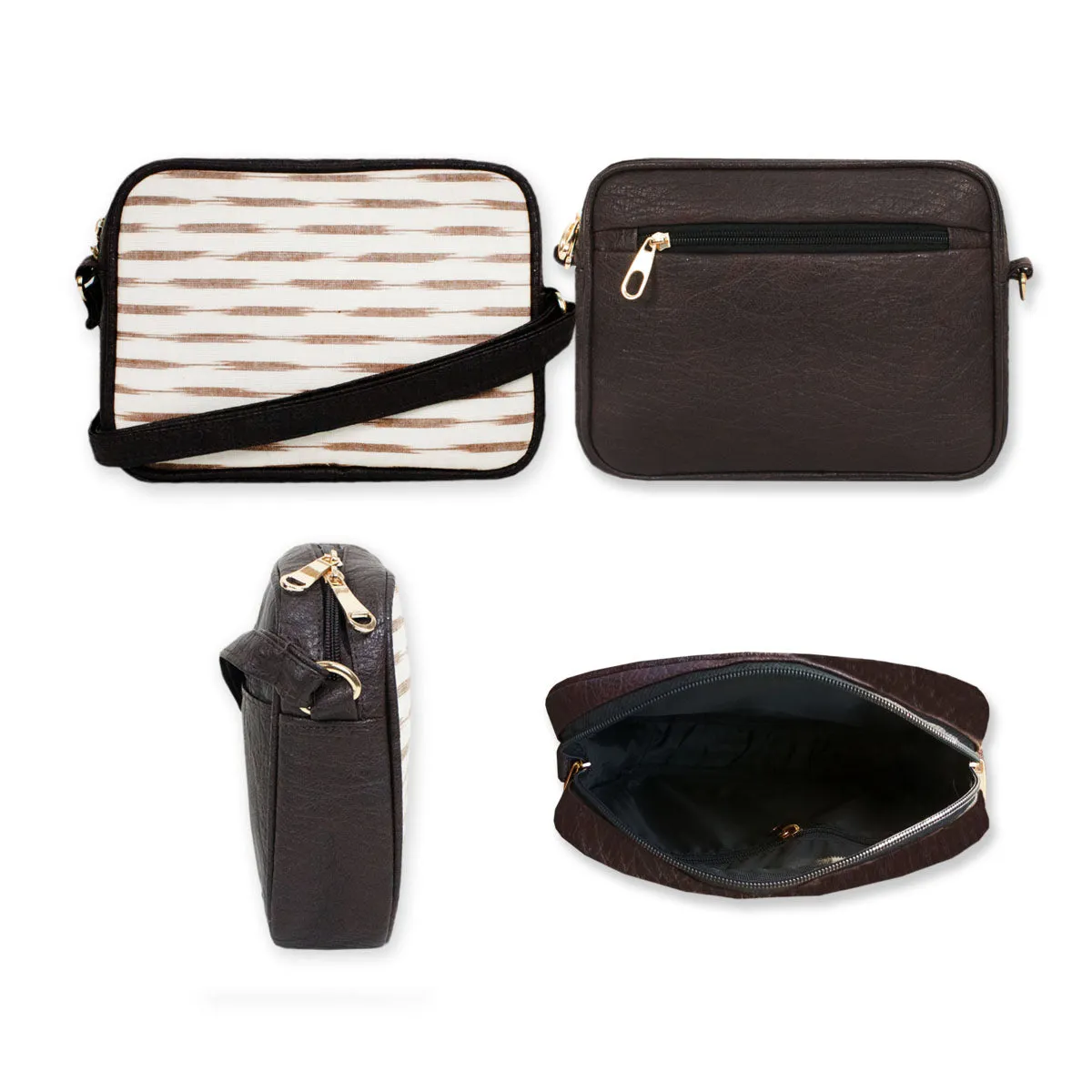 Dessert Ikkat Sling and Pouch Combo