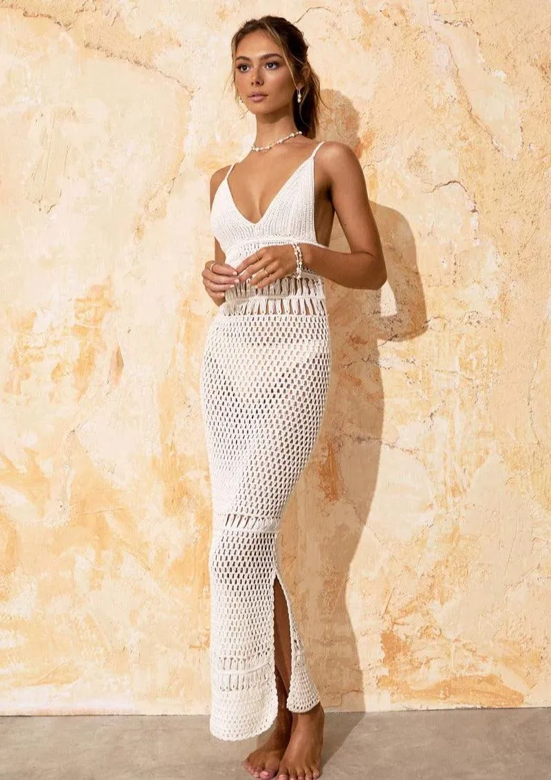 Flook Maxi Crochet Beach Dress Luana