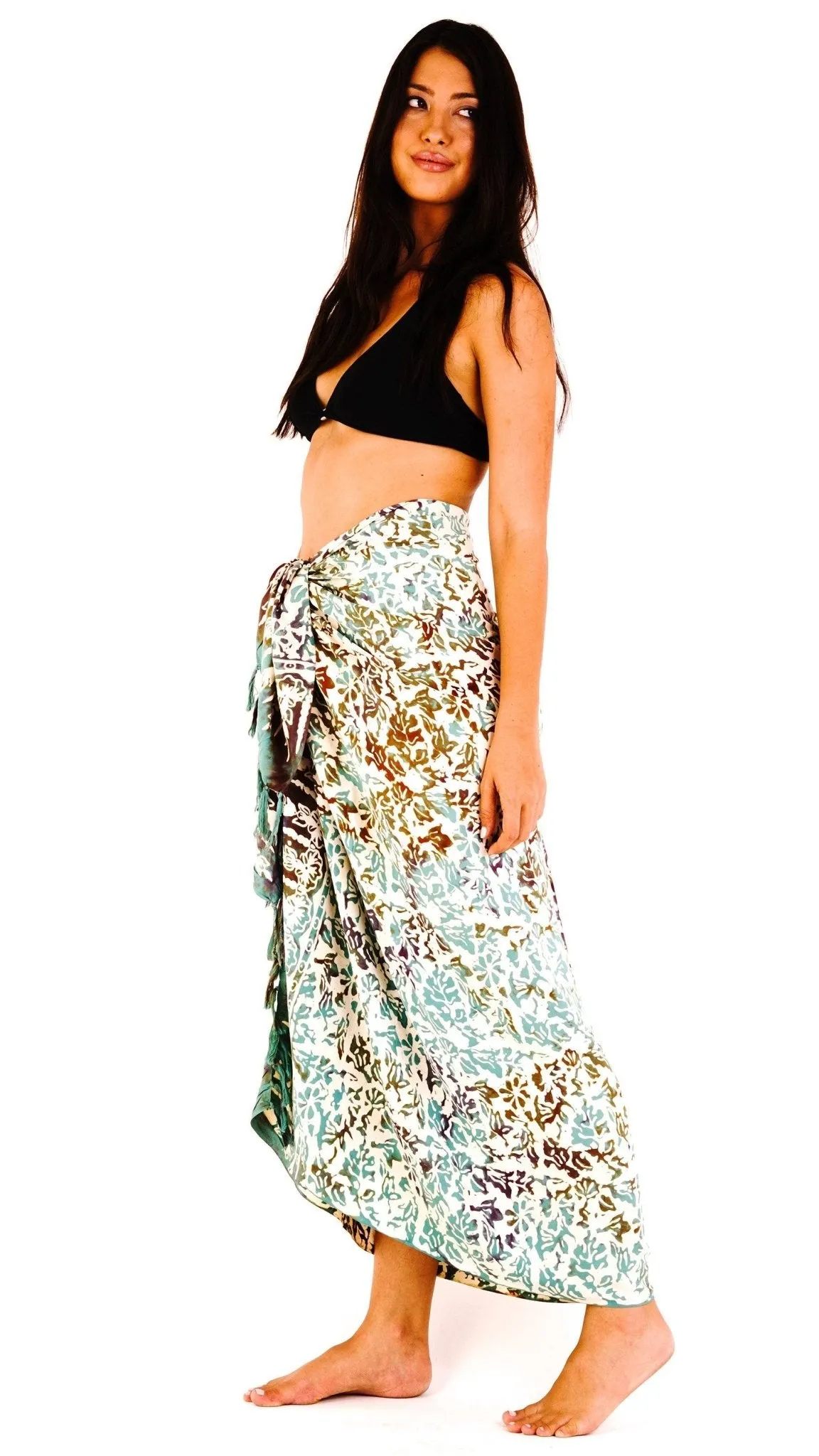 Floral Batik Print Sarong
