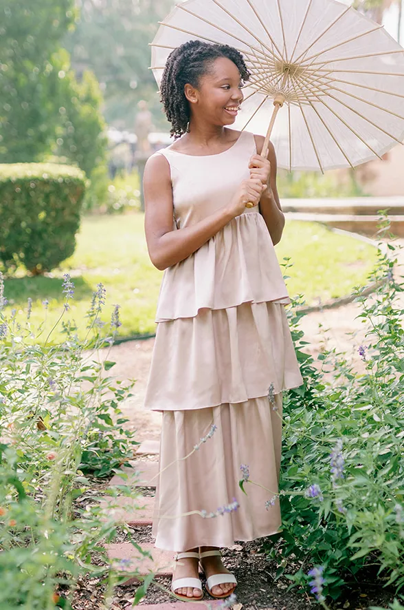 Juniors Georgia Satin Dress | Made To Order