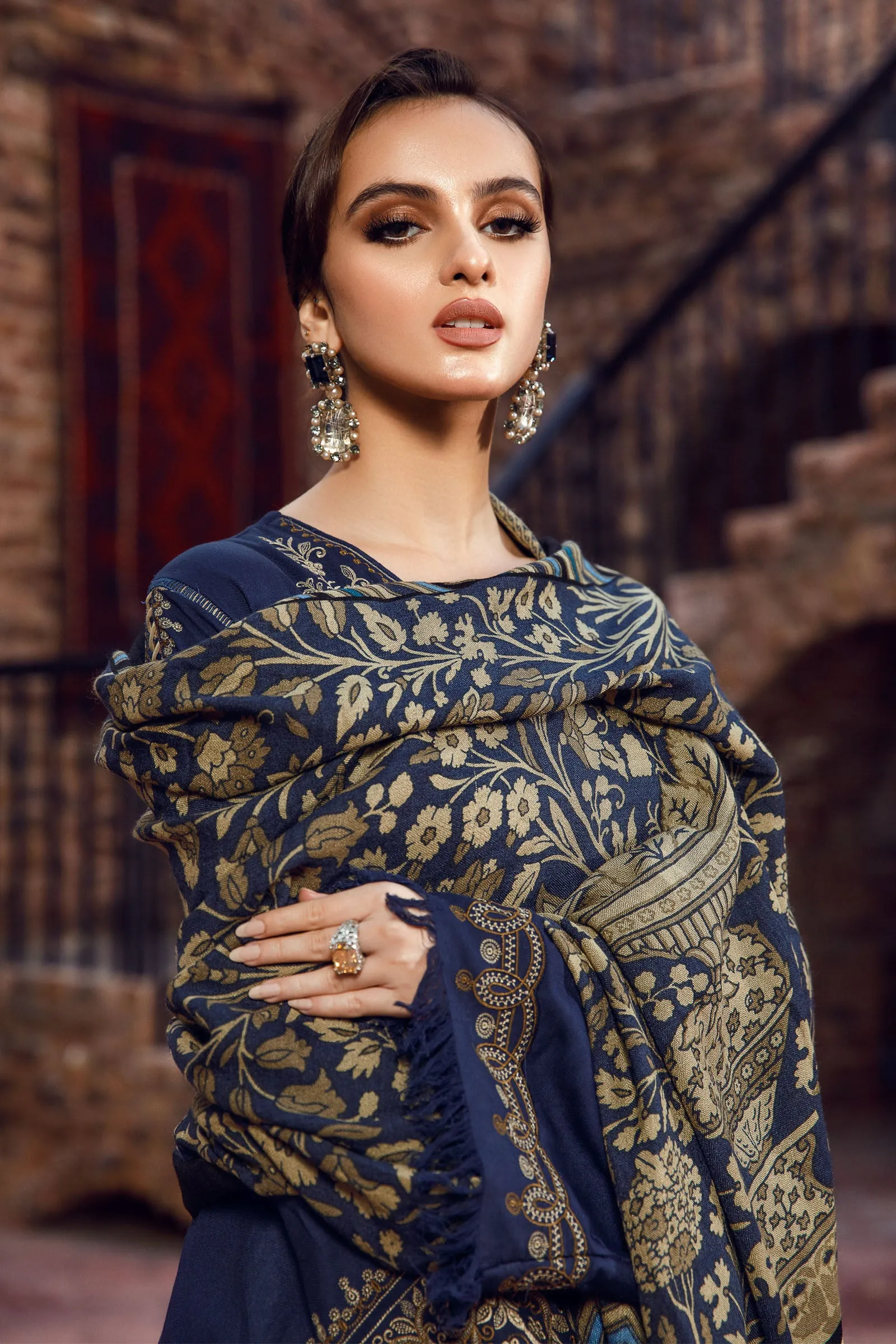 MARIA.B MPrints Winter Collection (with Shawl) – MPT-1606-A