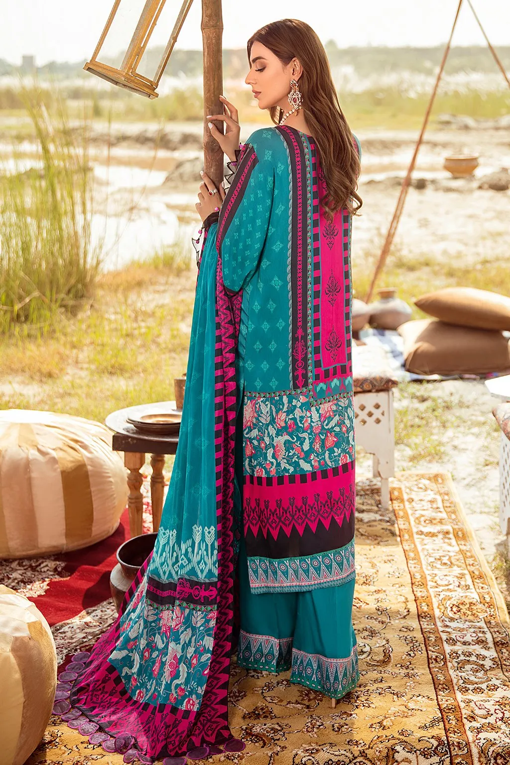 Mashaal by Ramsha Unstitched 3 Piece Linen Vol-01 Collection'2021-I-106
