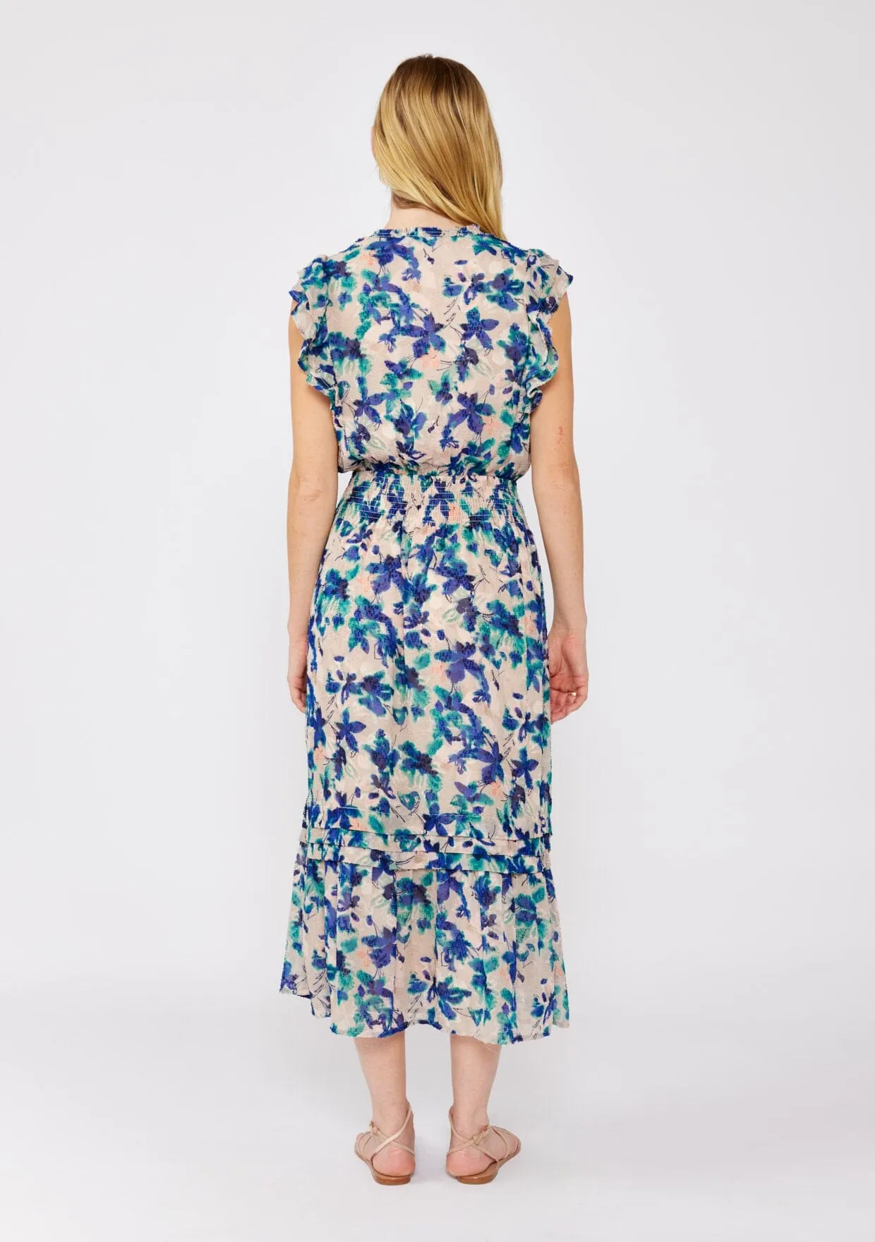 Serene Floral Midi Dress
