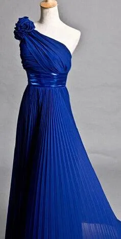 Sexy Formal gown royal blue long bridesmaid dress