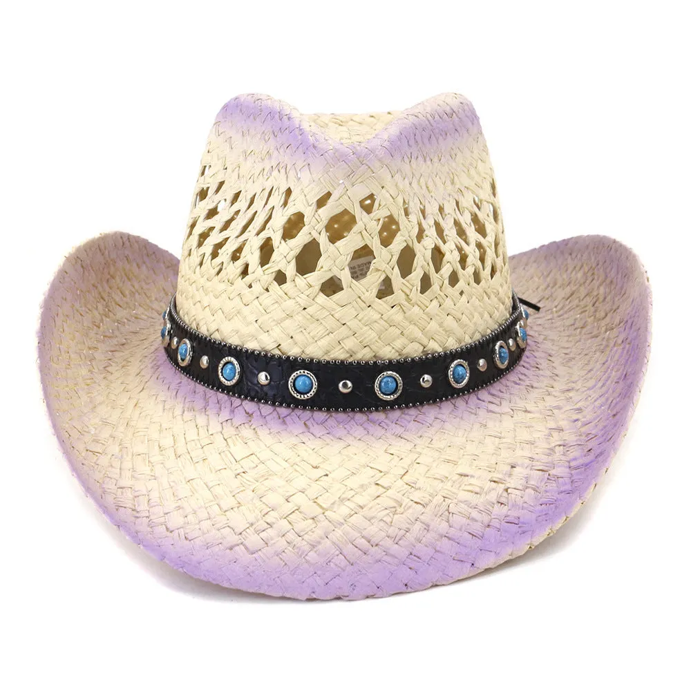 Straw Cowboy Hats Spring and Summer Outdoor Travel Travel Beach Hat