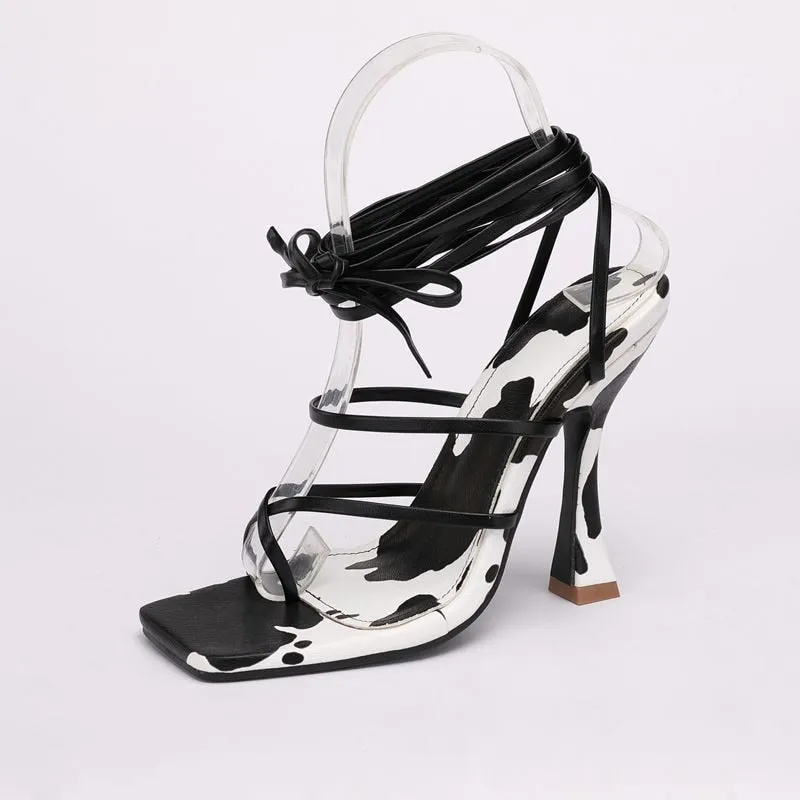 Summer Fashion  lace Up Sandals