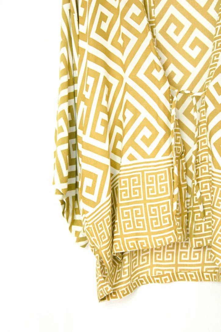 Tribal Tides Short Kimono