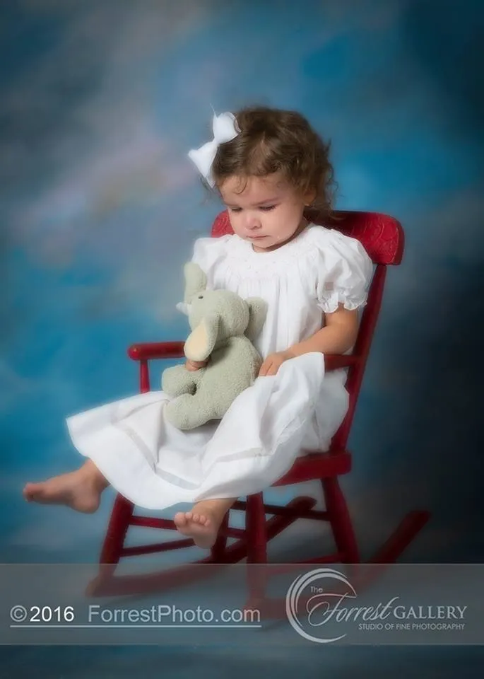 White Bishop Smocked Dress with Insets