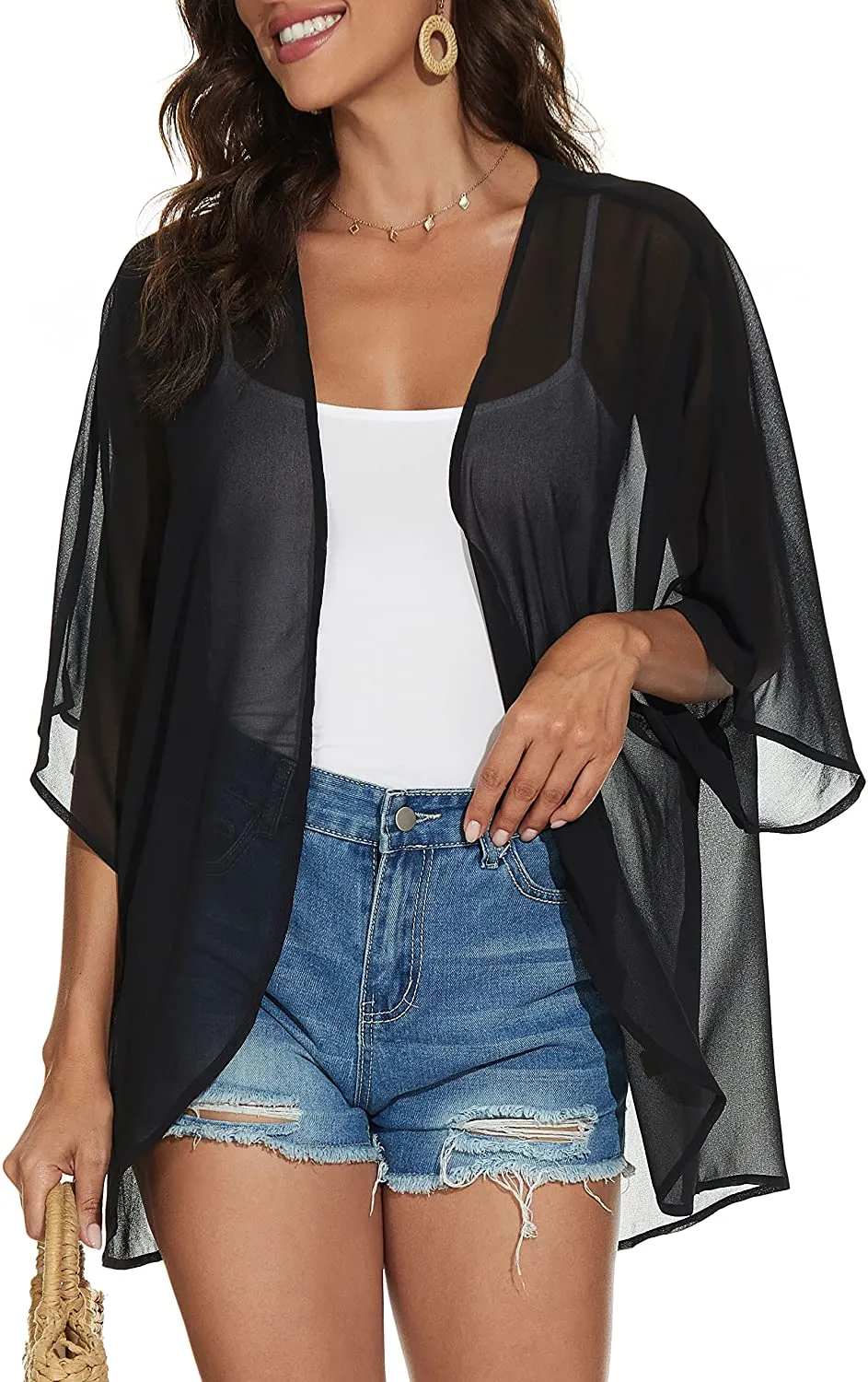 Women's Floral Print Cardigan Loose Fit